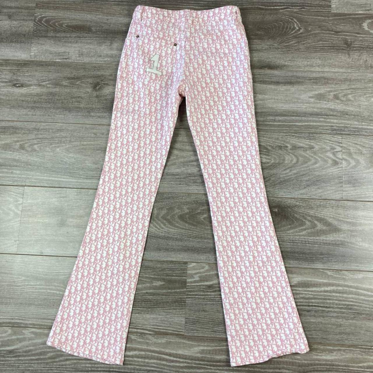 dior pink monogram jeans