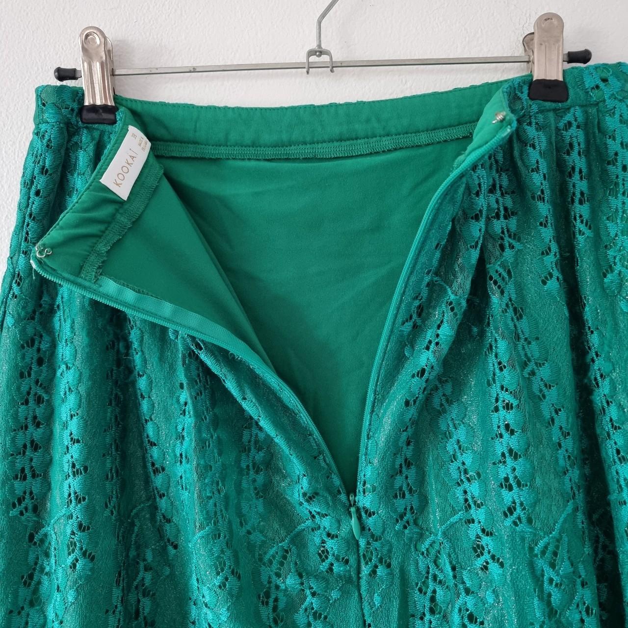 KOOKAÏ Women's Green Skirt Depop