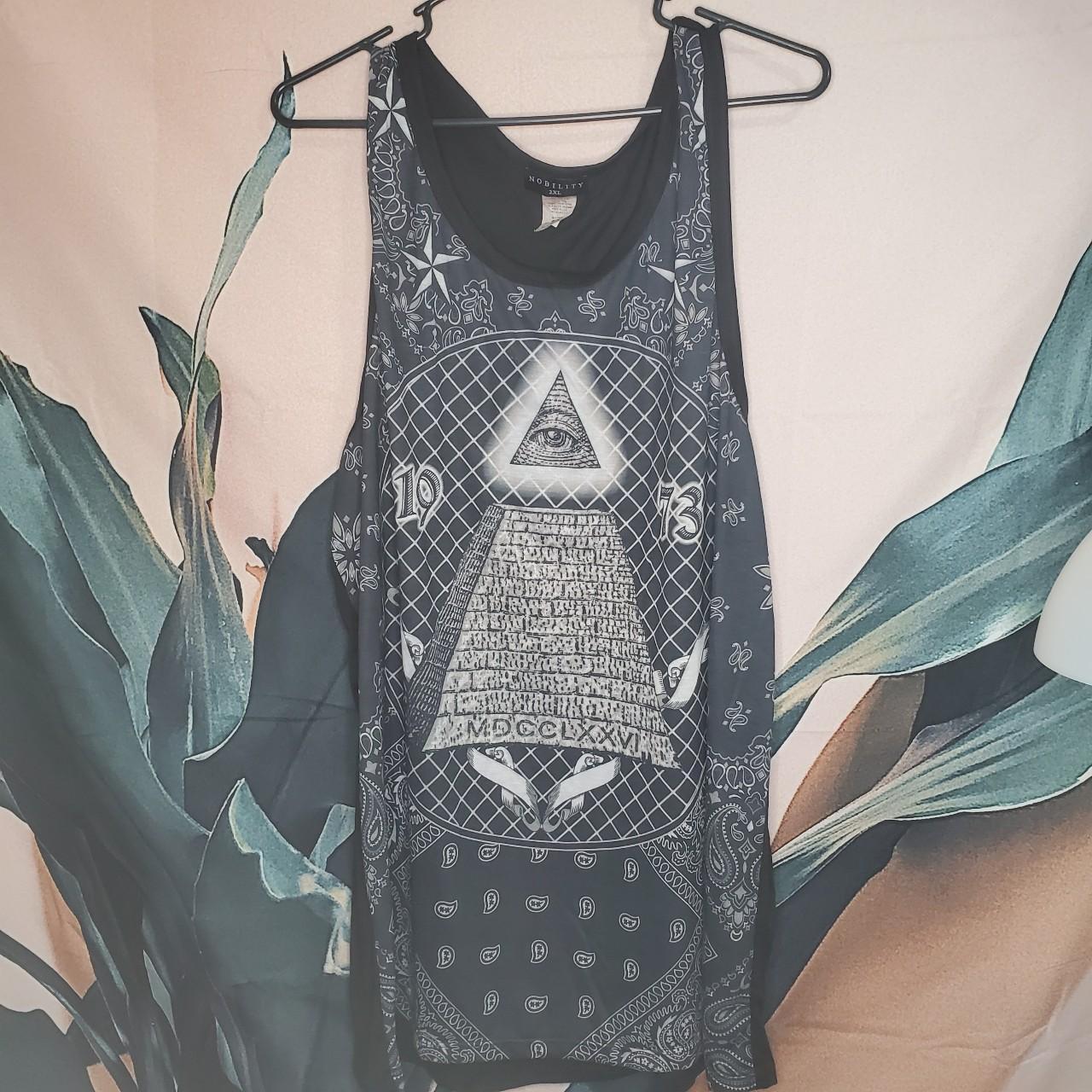 Men’s Grey and Black Vest | Depop