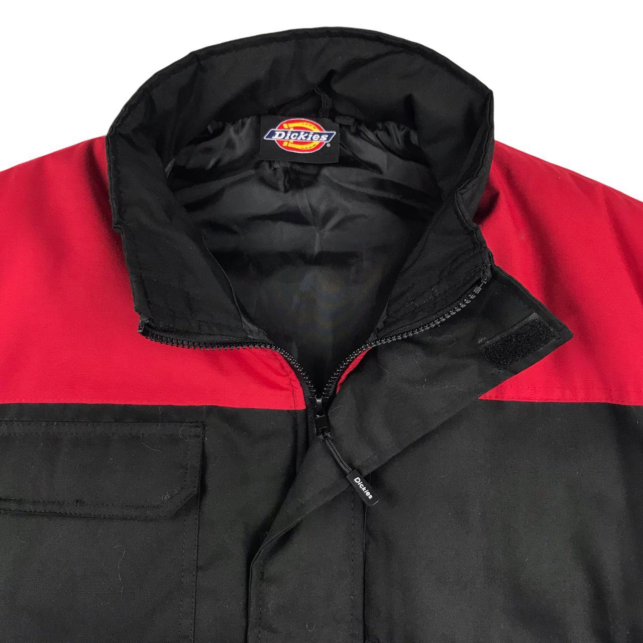 Dickies Men's Black and Red Gilet