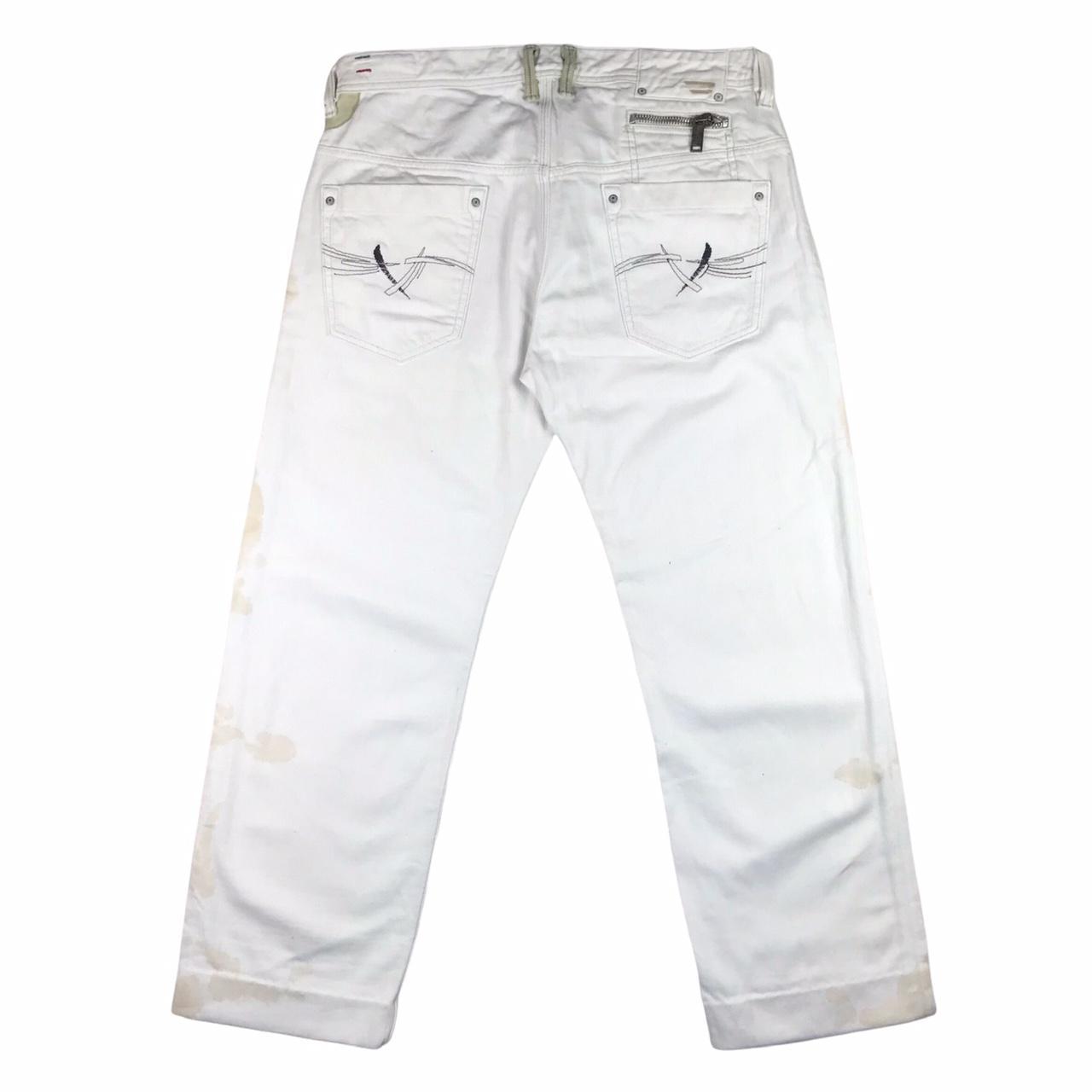 DIESEL Mens Onijo Slim Jeans W34 L28 White Cotton... - Depop