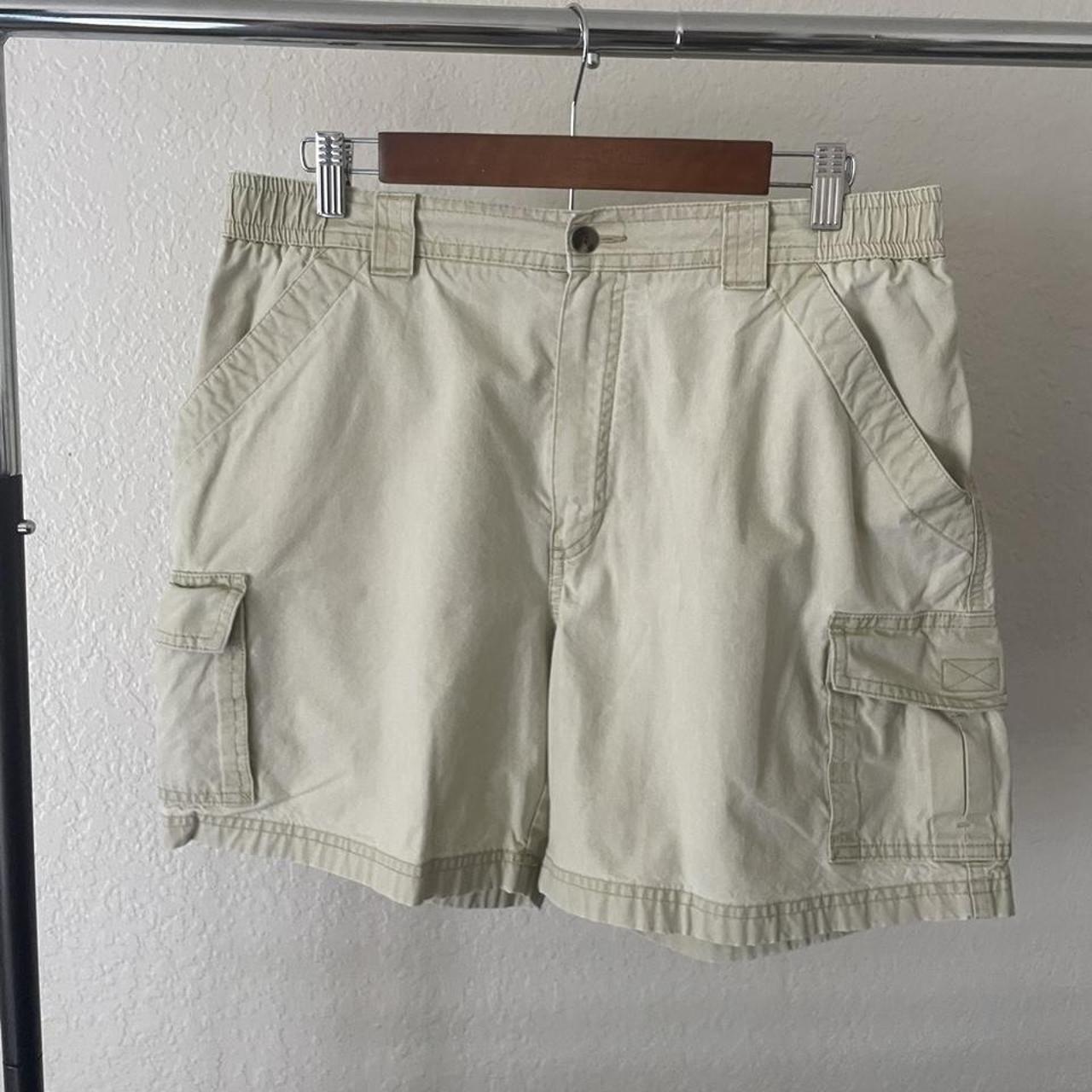 LL Bean tropic weight cargo shorts pale banana lil... - Depop