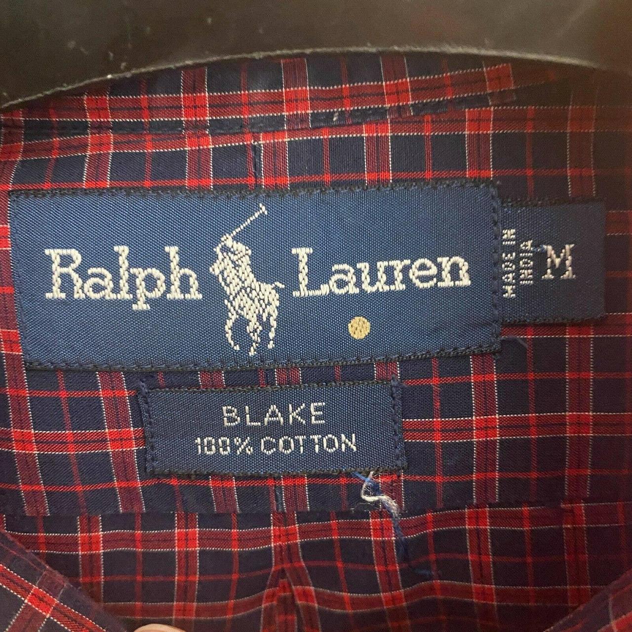 Ralph Lauren Men's Medium Plaid Button Down Long... - Depop