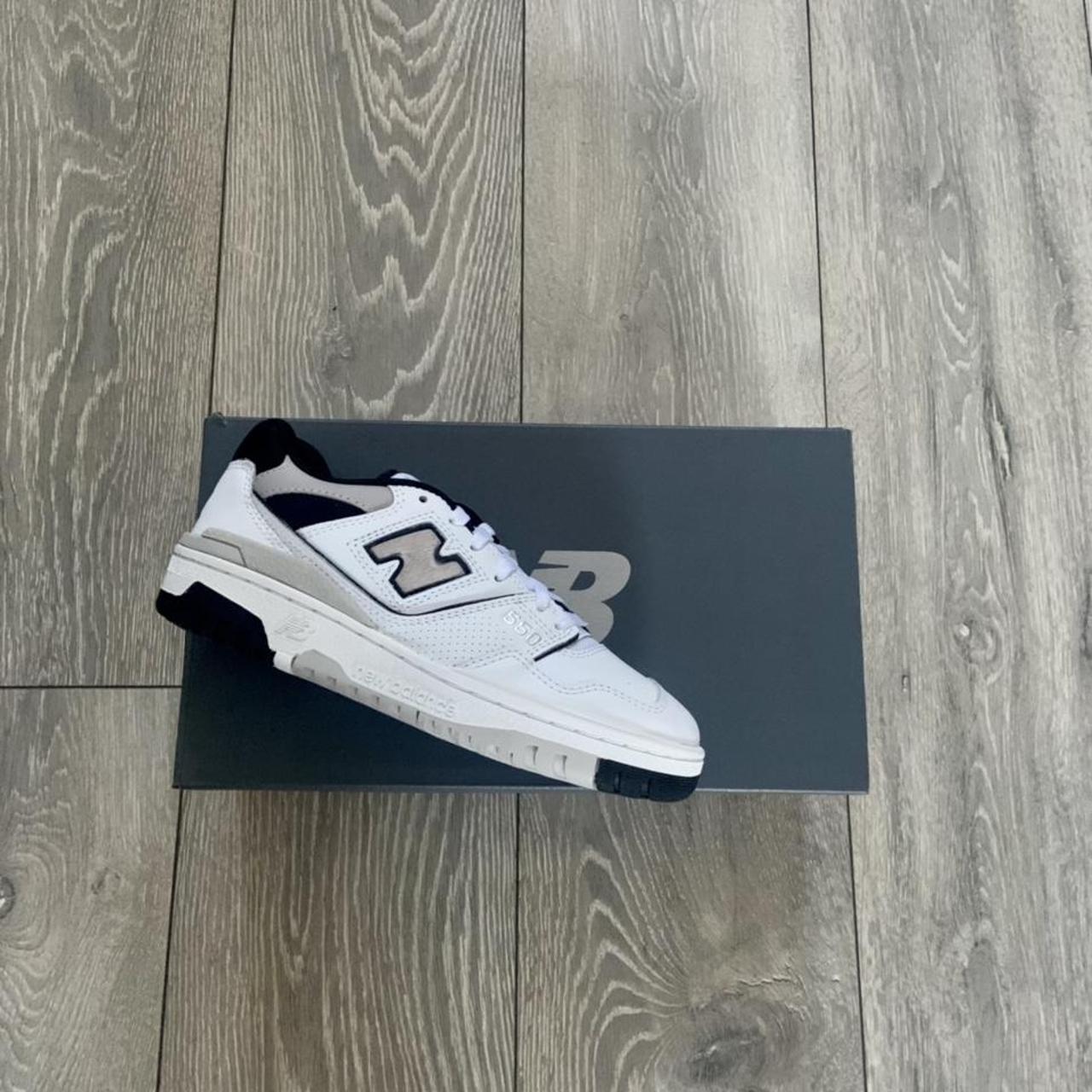 ️ ️ SOLD ️ ️ New balance 550 “sea salt black” ⚪️⚫️ Size... Depop