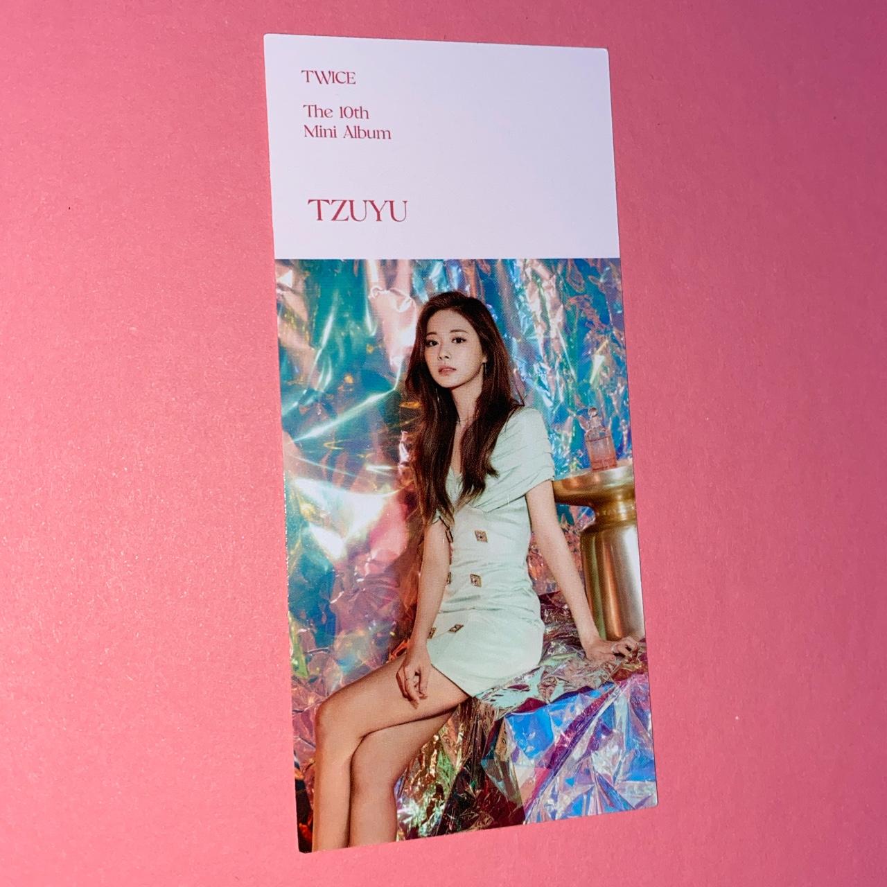 Signed tzuyu bookmark. cheapest