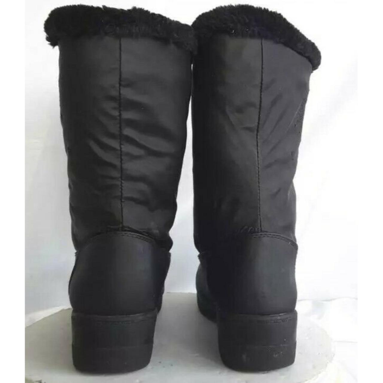 Boston Accents Womens Winter Boots Black Faux Fur... Depop