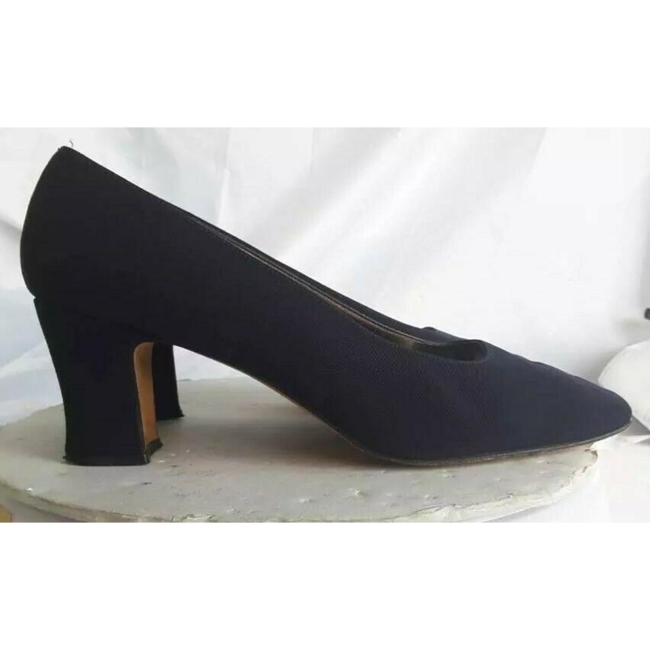 Nina Classic Pump Womens Block Heels Shoes Blue Slip... - Depop