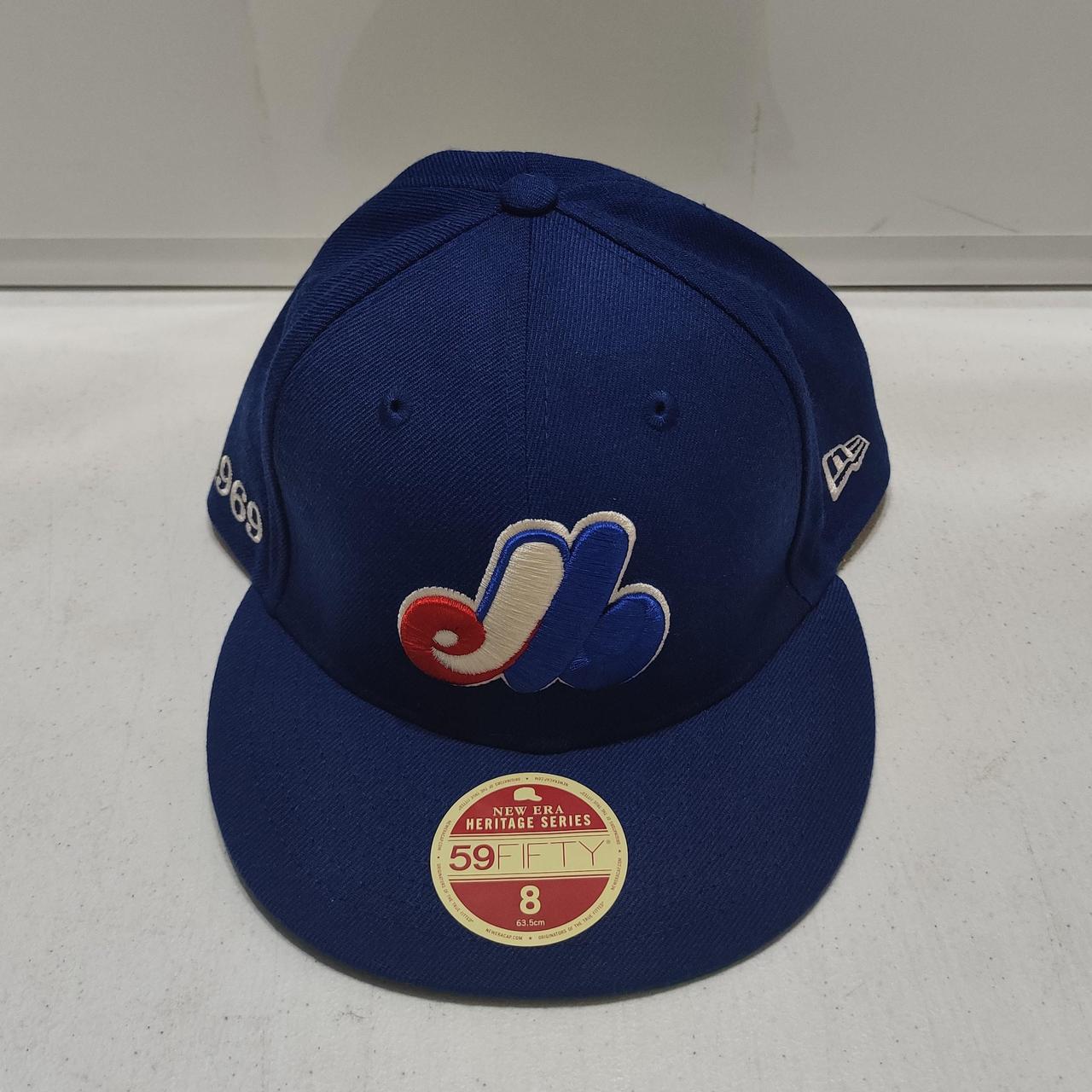 Montreal Expos Navy New Era 59FIFTY Fitted Navy / Scarlet | White | Navy / 8