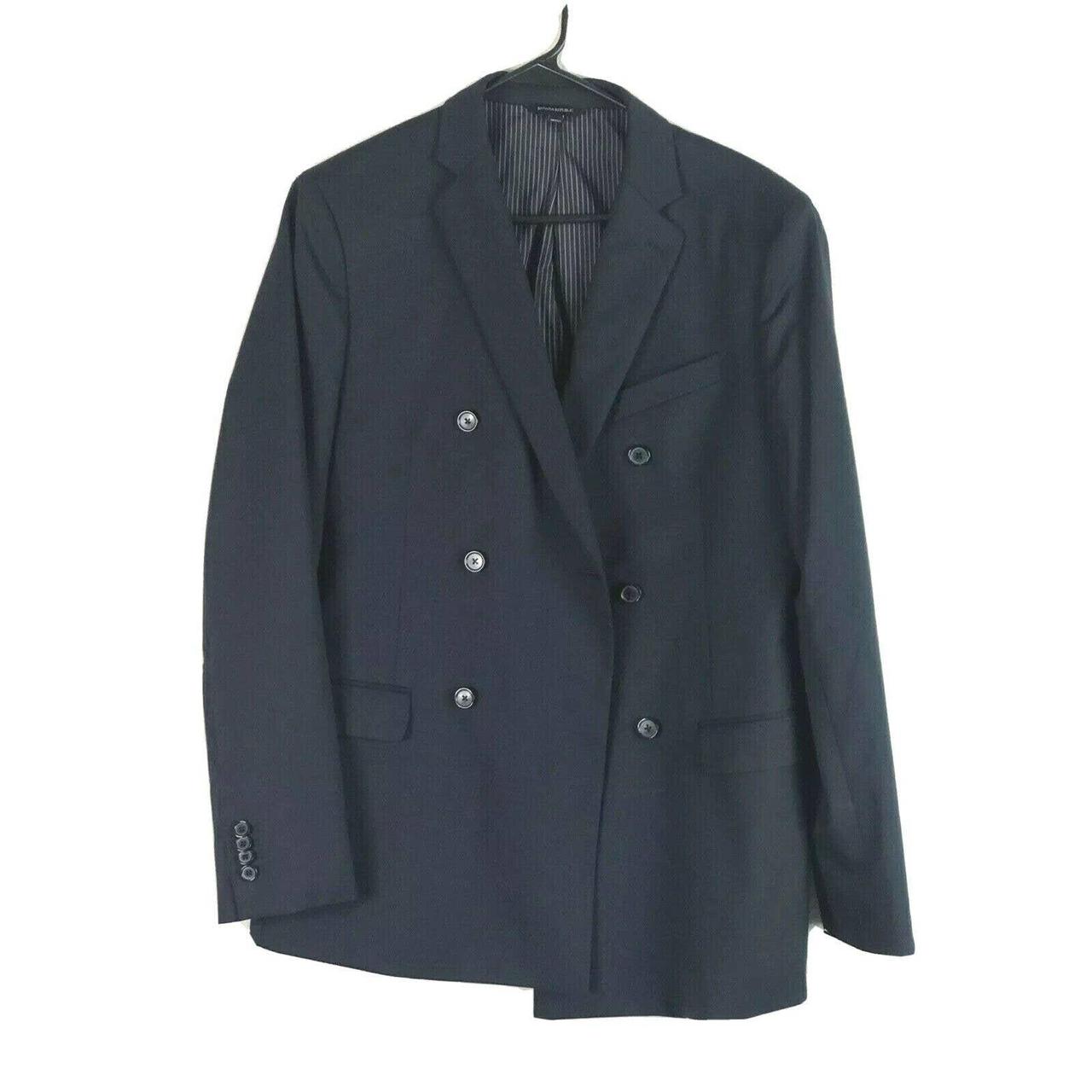 Banana Republic Marzotto Blazer Mens Size 40L Navy... - Depop