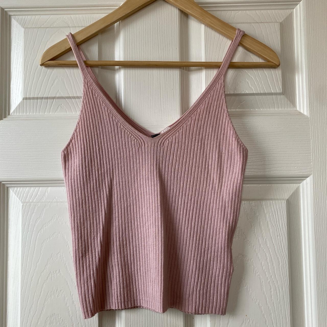 H&M Women's Pink Vest | Depop