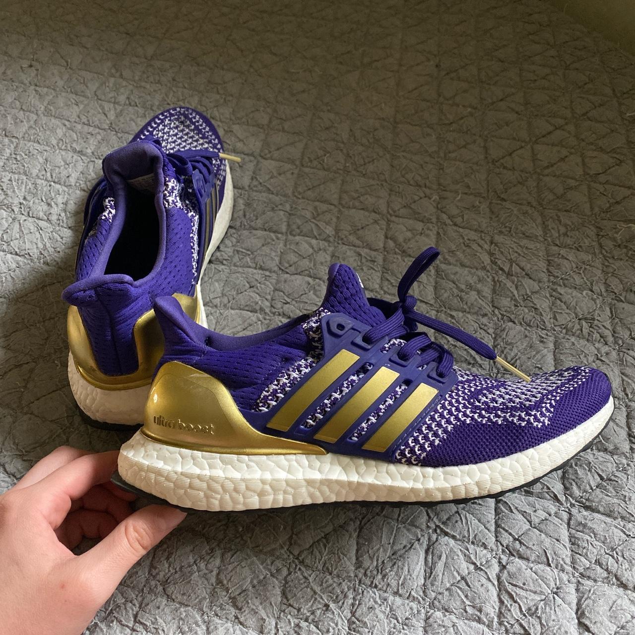 purple and gold ultra boost