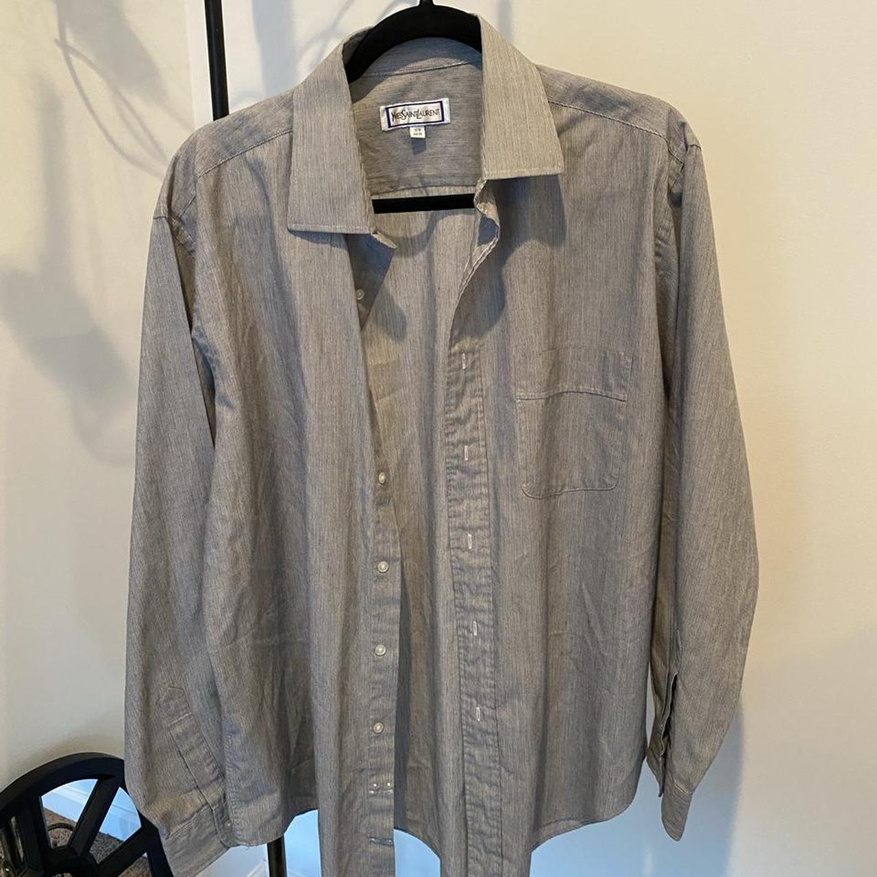 Yves Saint Laurent Men's Grey Shirt | Depop