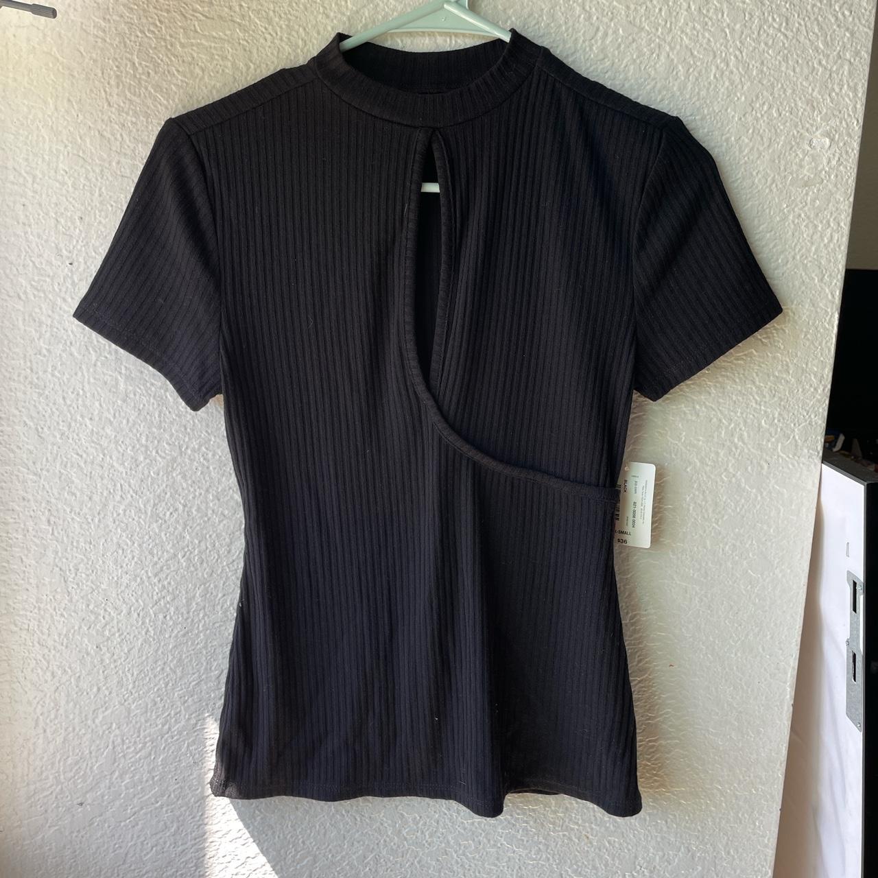 JCPenney Women's Black Blouse Depop