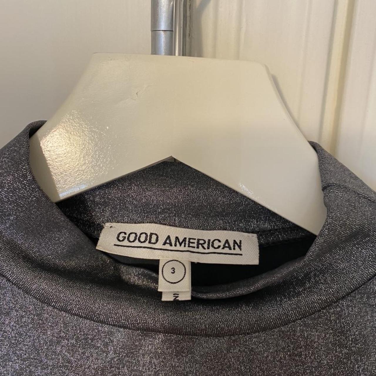 GOOD AMERICAN Bodysuit size 3 silver/metallic... Depop