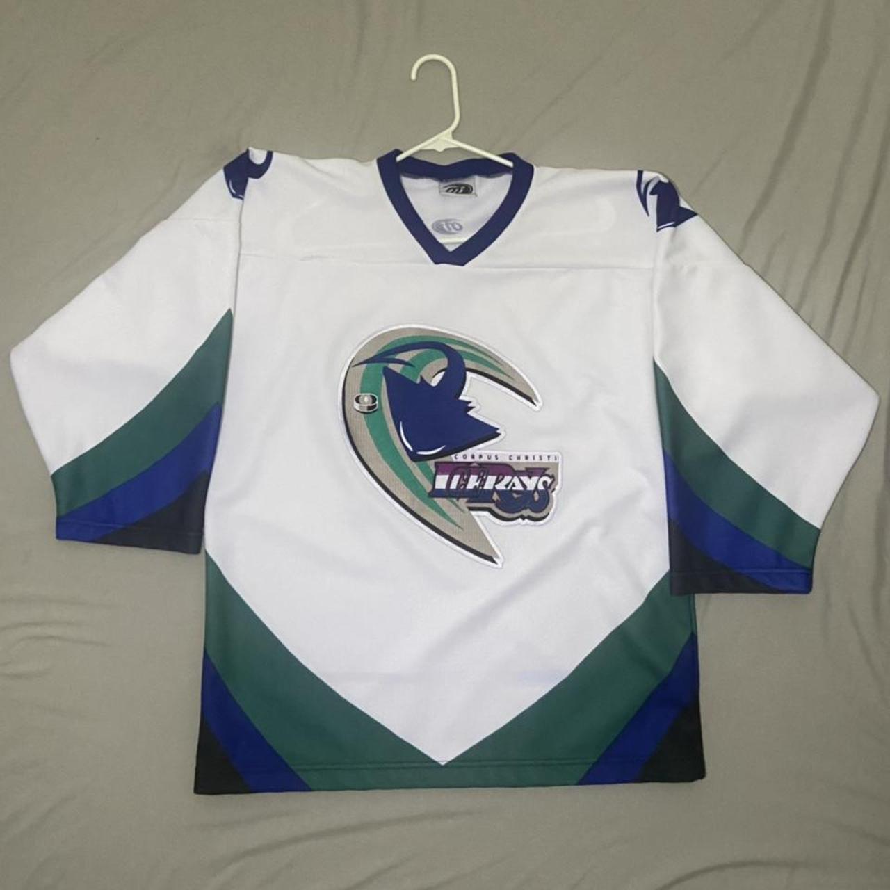 Simply For Sports Men's White and Navy Sweatshirt Depop