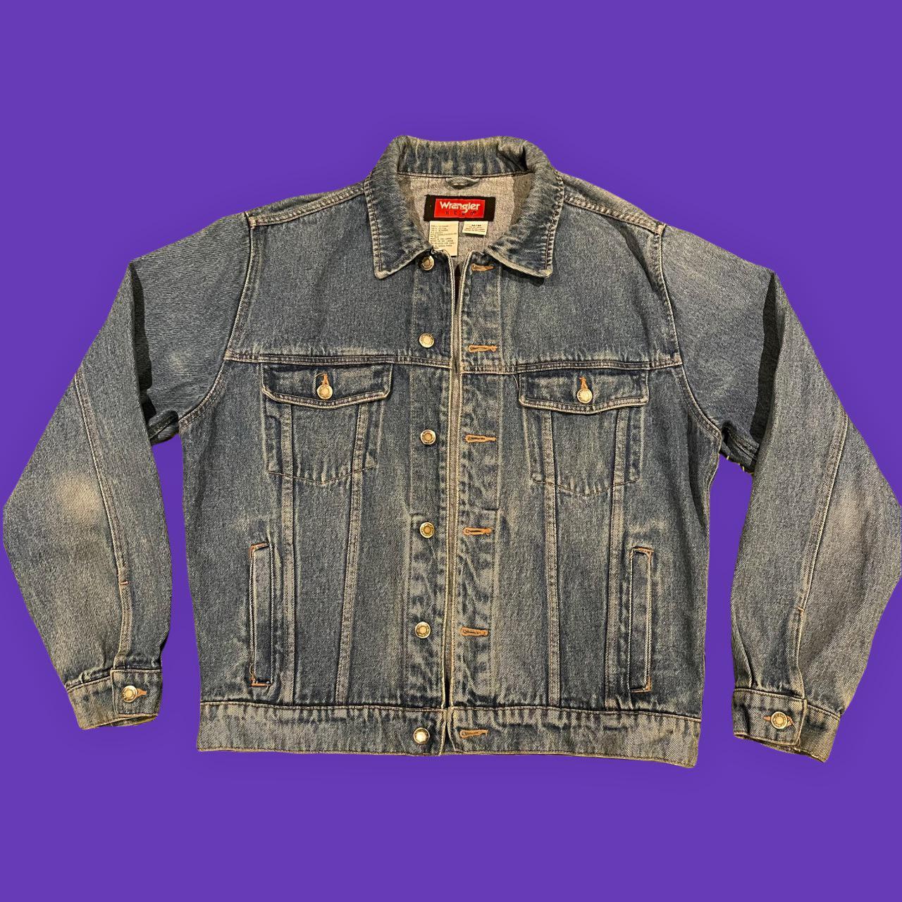 Wrangler purple denim on sale jacket