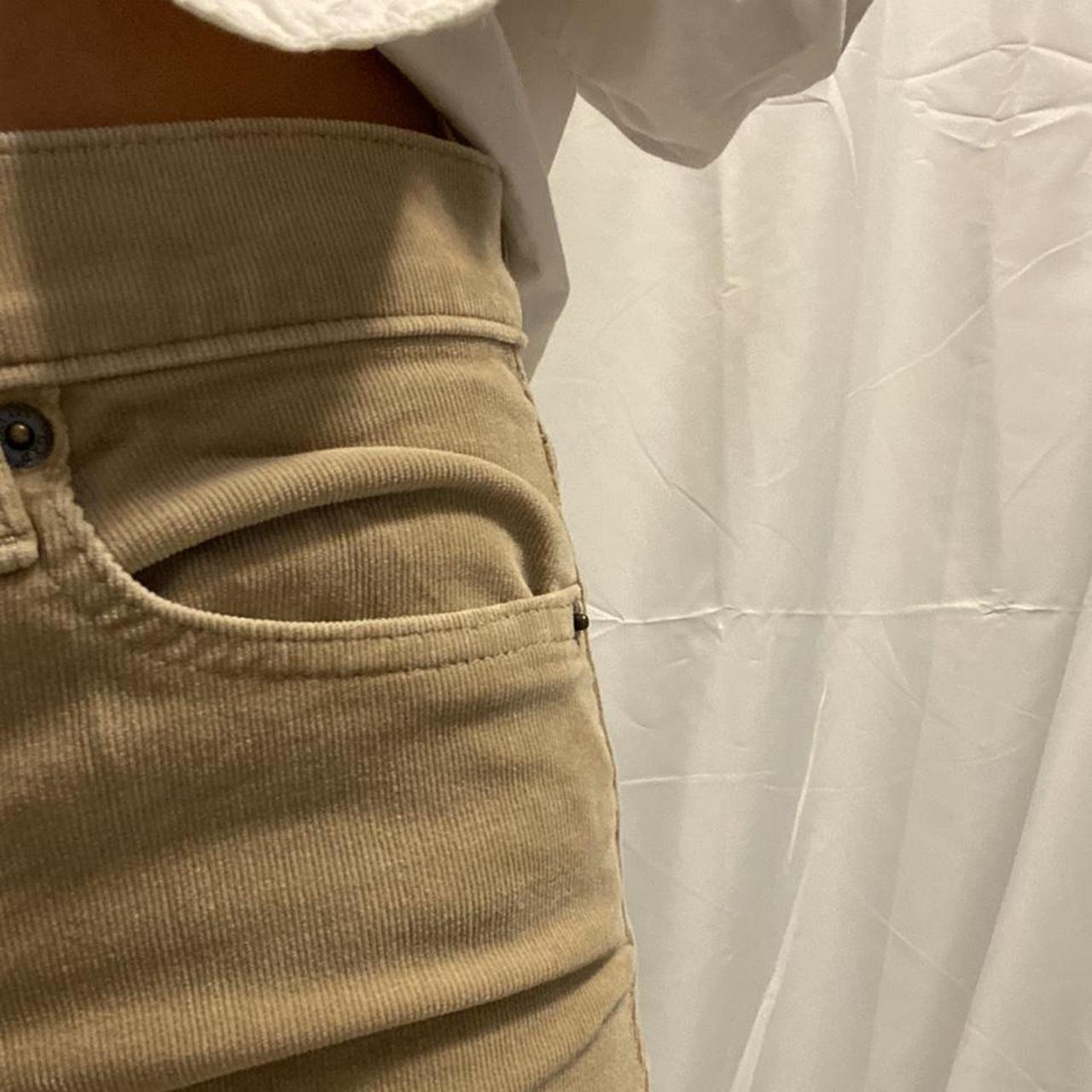 Women's Gap Low Rise Bootcut Light Beige Khaki Corduroy Pants Size