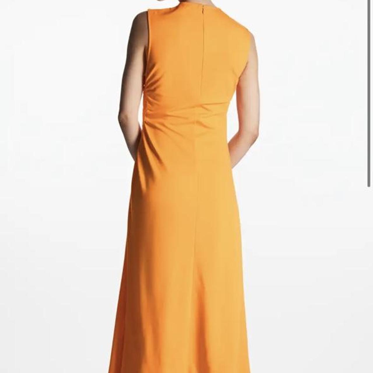 COS orange dress midi size in M. Would say fits... Depop