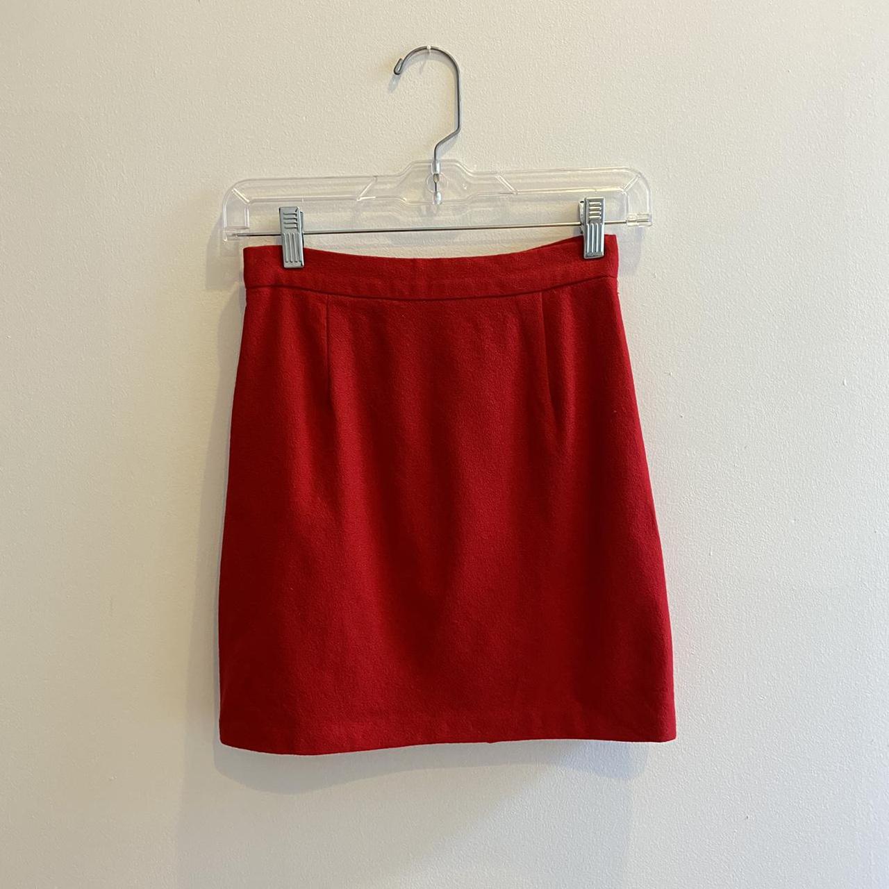 American Vintage Women's Red Skirt | Depop