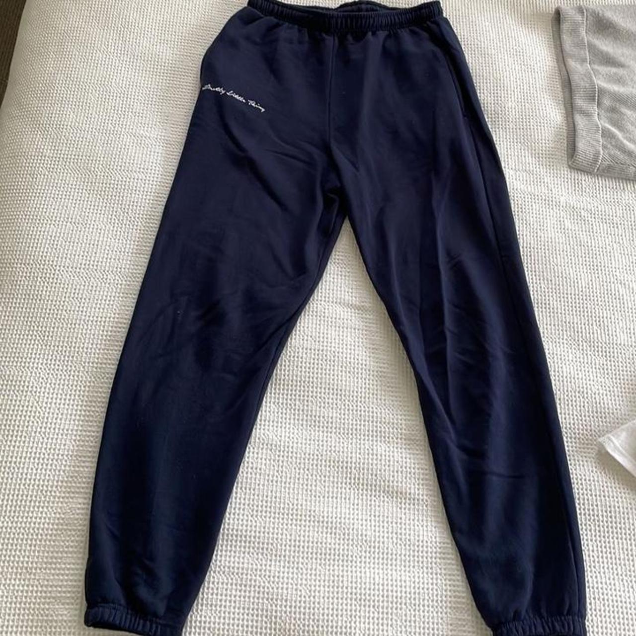 PrettyLittleThing Women's Navy Joggers-tracksuits | Depop