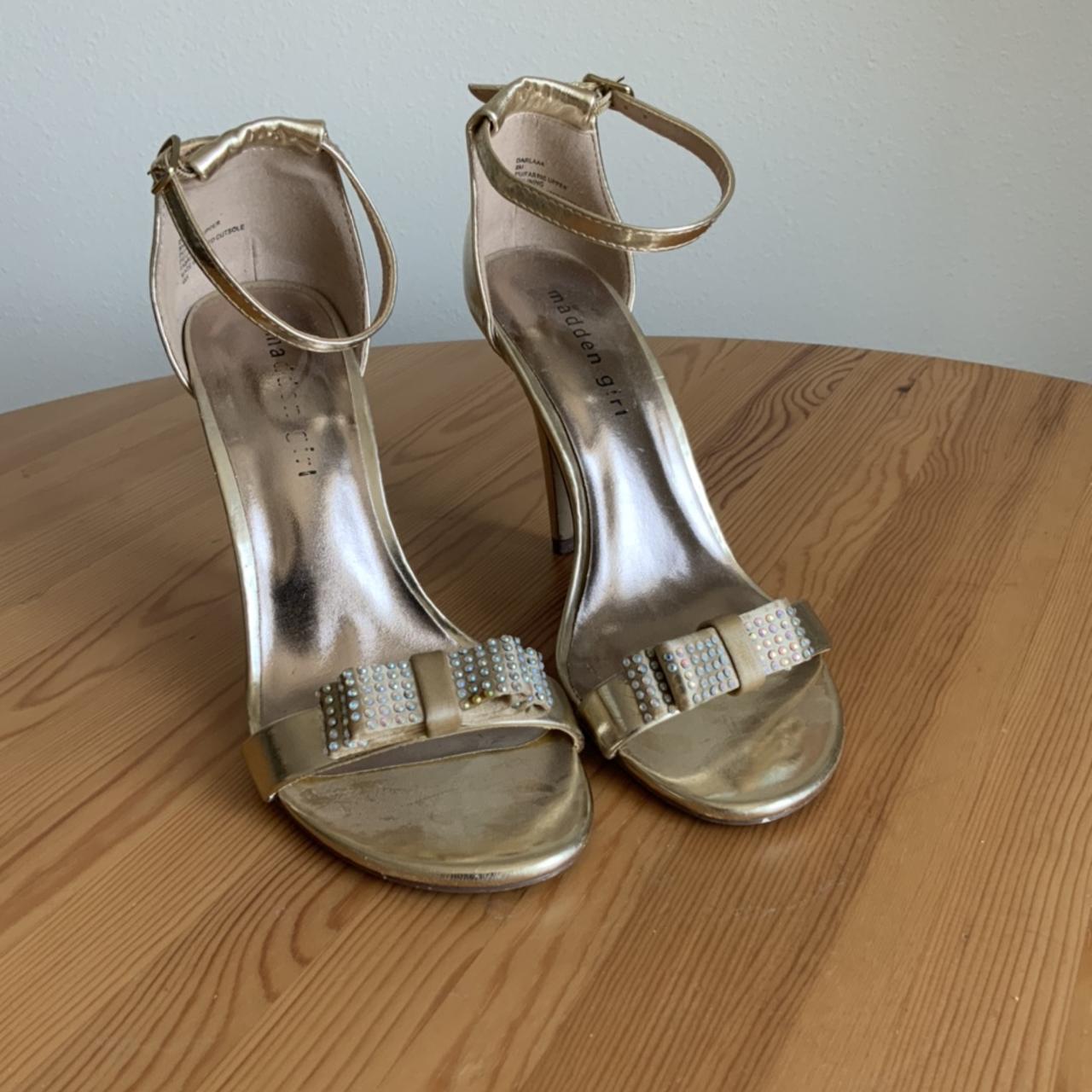 Madden girl 2024 gold heels