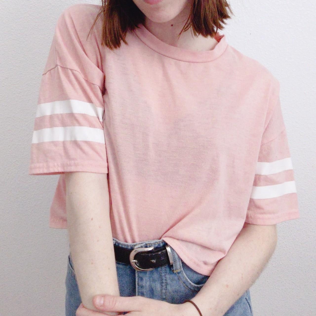Sporty Baby Pink Crop Top A very cute and soft crop... - Depop