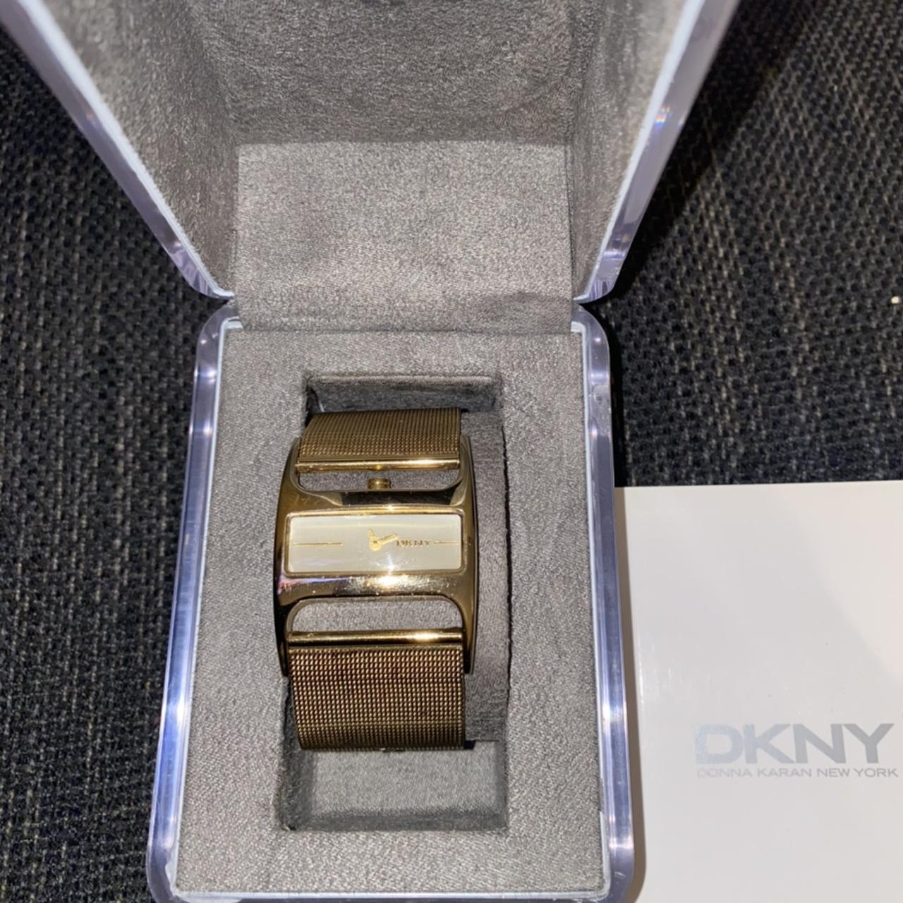 DKNY WATCH NY3719 LADIES DESIGNER GOLD TONE MESH Depop