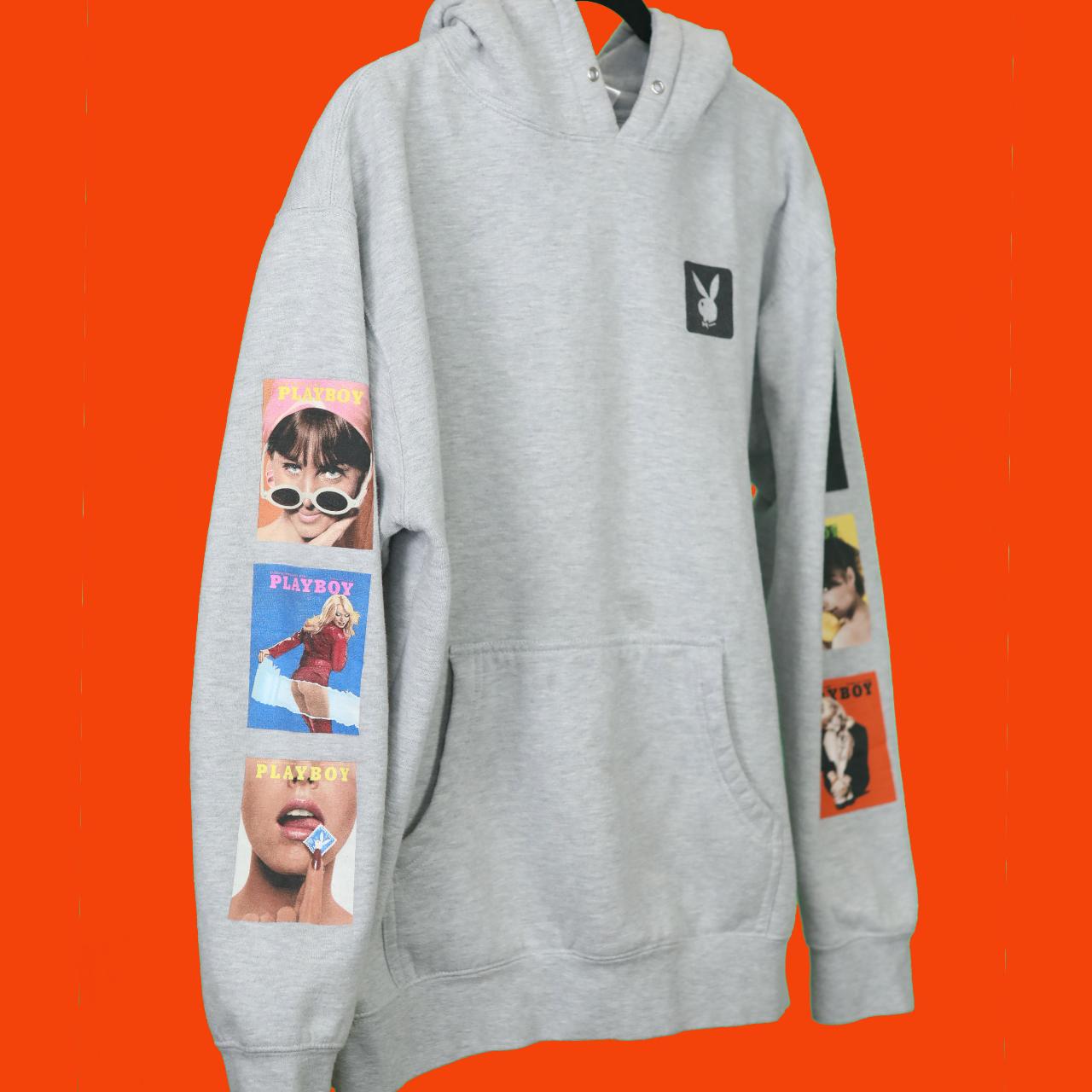 GW X Playboy Gray Sweater Good Worth x Depop - Main Image