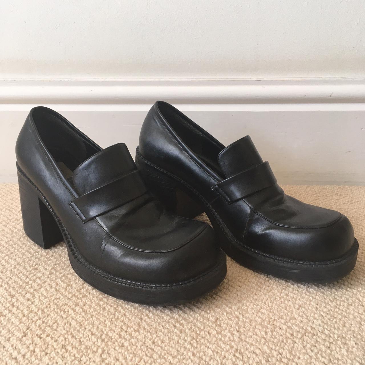 90s chunky heel boots