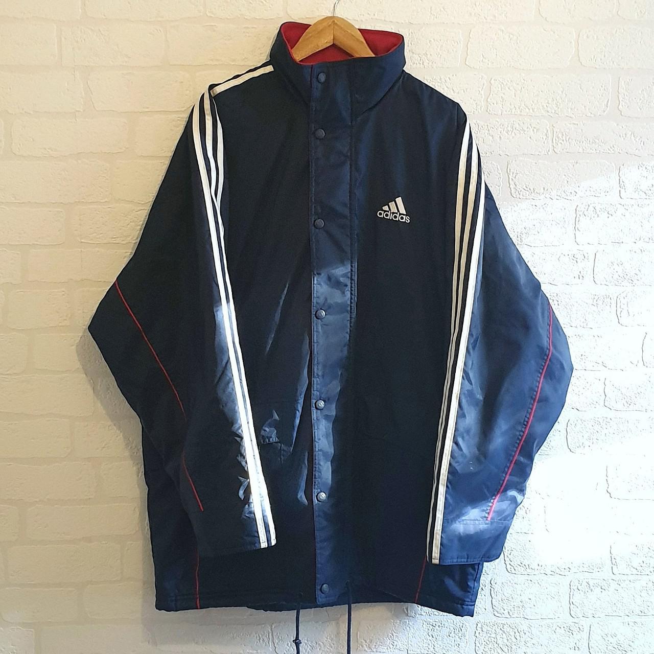 Adidas Men's Blue Coat | Depop