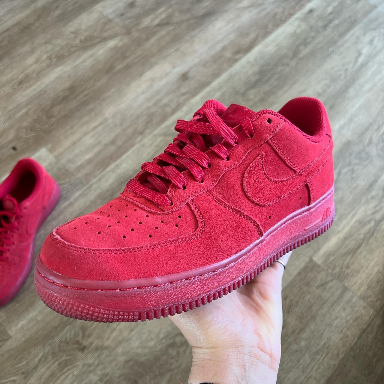 Air force 1 outlet red suede