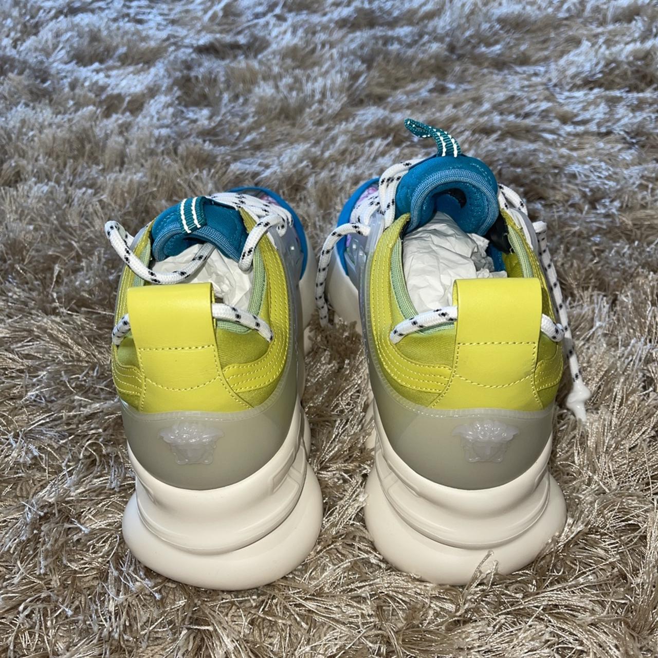 Versace Chain Reaction White Sneakers New/Authentic - Depop