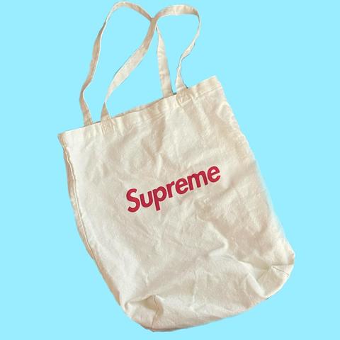 Supreme large reusable shopping bag tote Used once - Depop