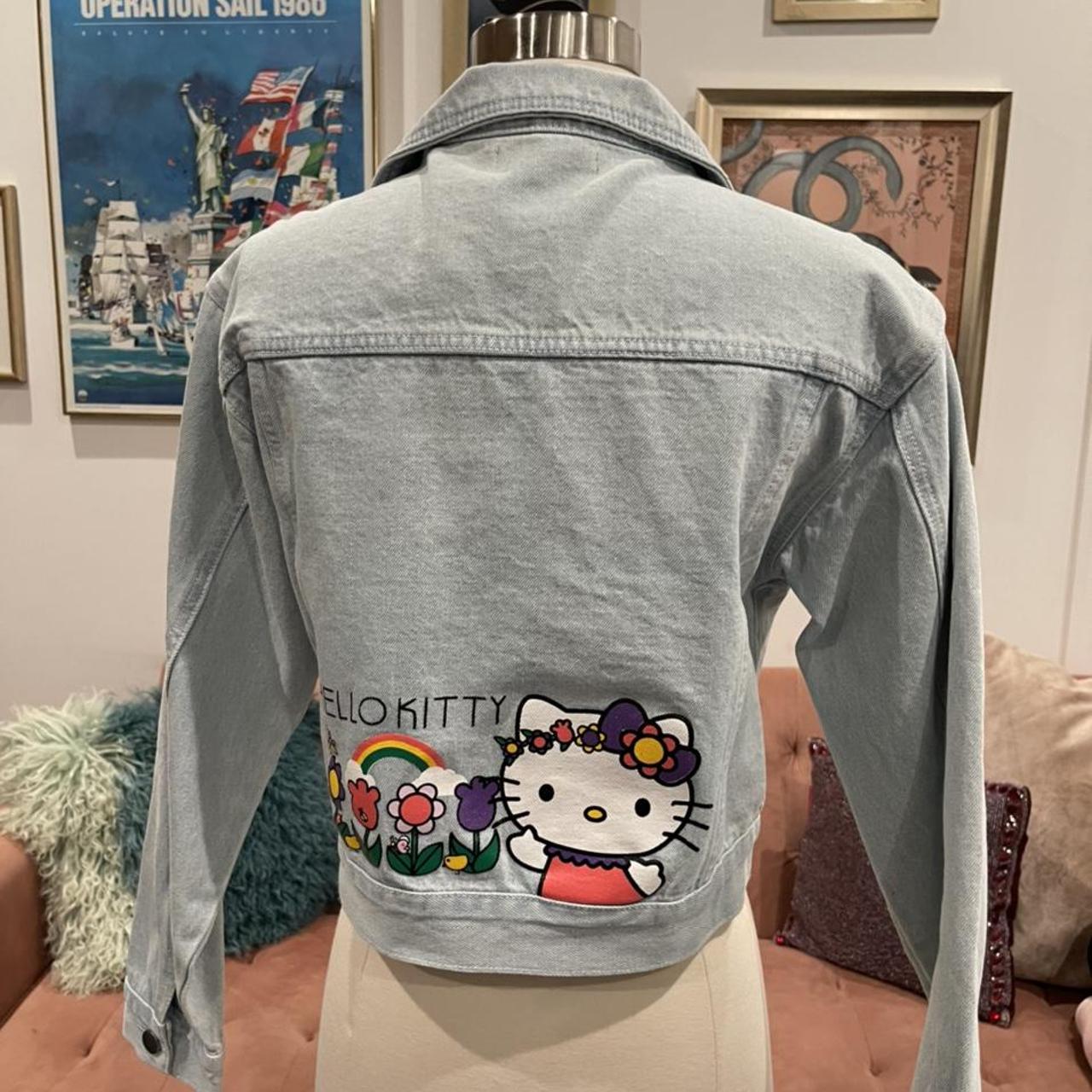 Shein hello kitty jean jacket Depop