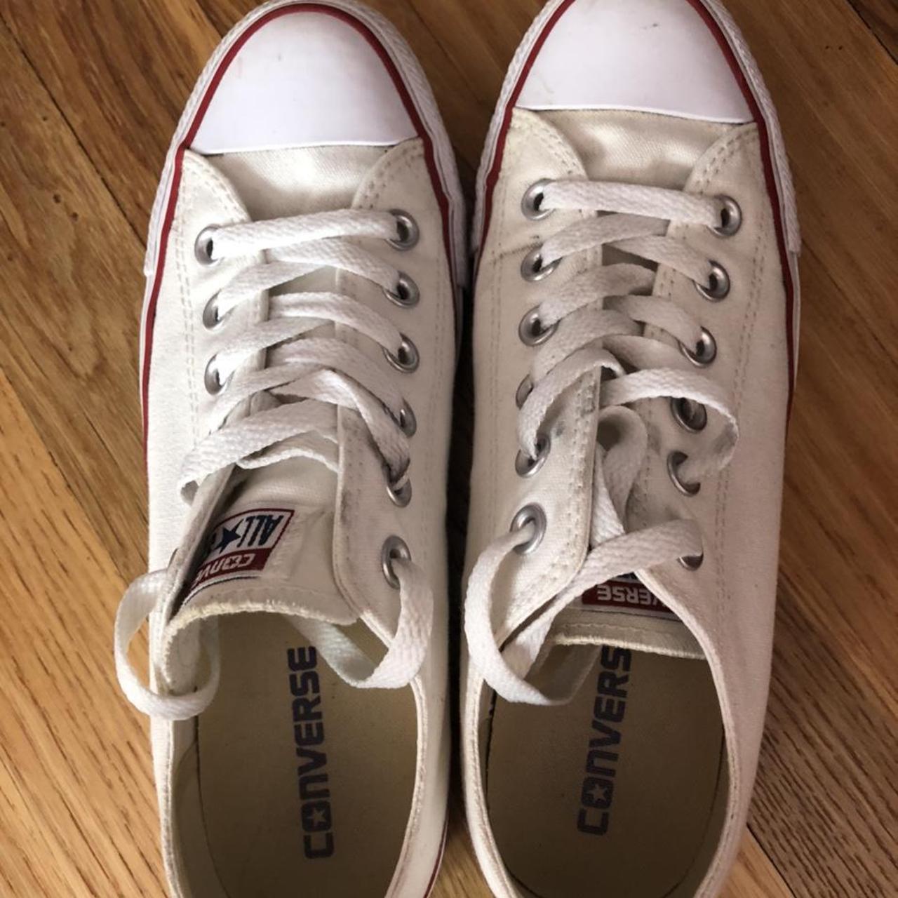 White Converse wear shown in photos. Pairs well with... - Depop