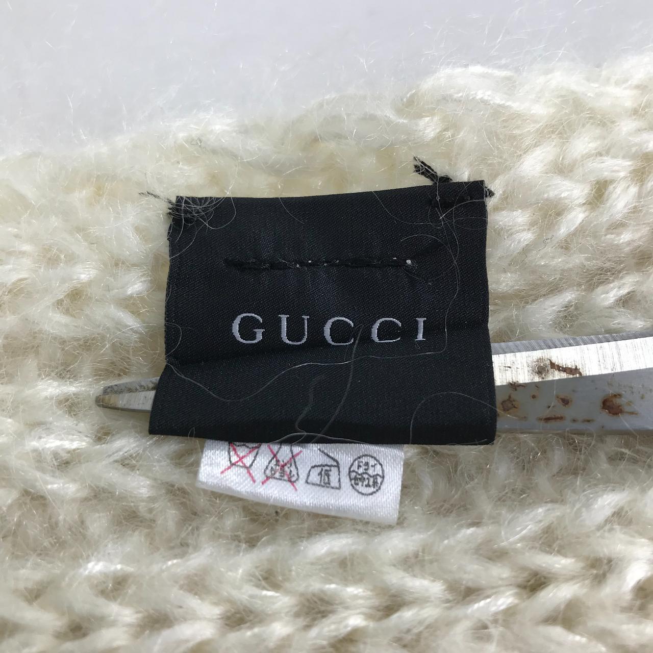 Gucci Mohair Knitted Scarf Muffler Cashmere Scarf... - Depop