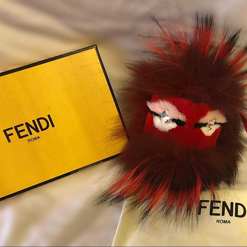 FENDI Red Classic Logo cosmetic bag - perfect for - Depop