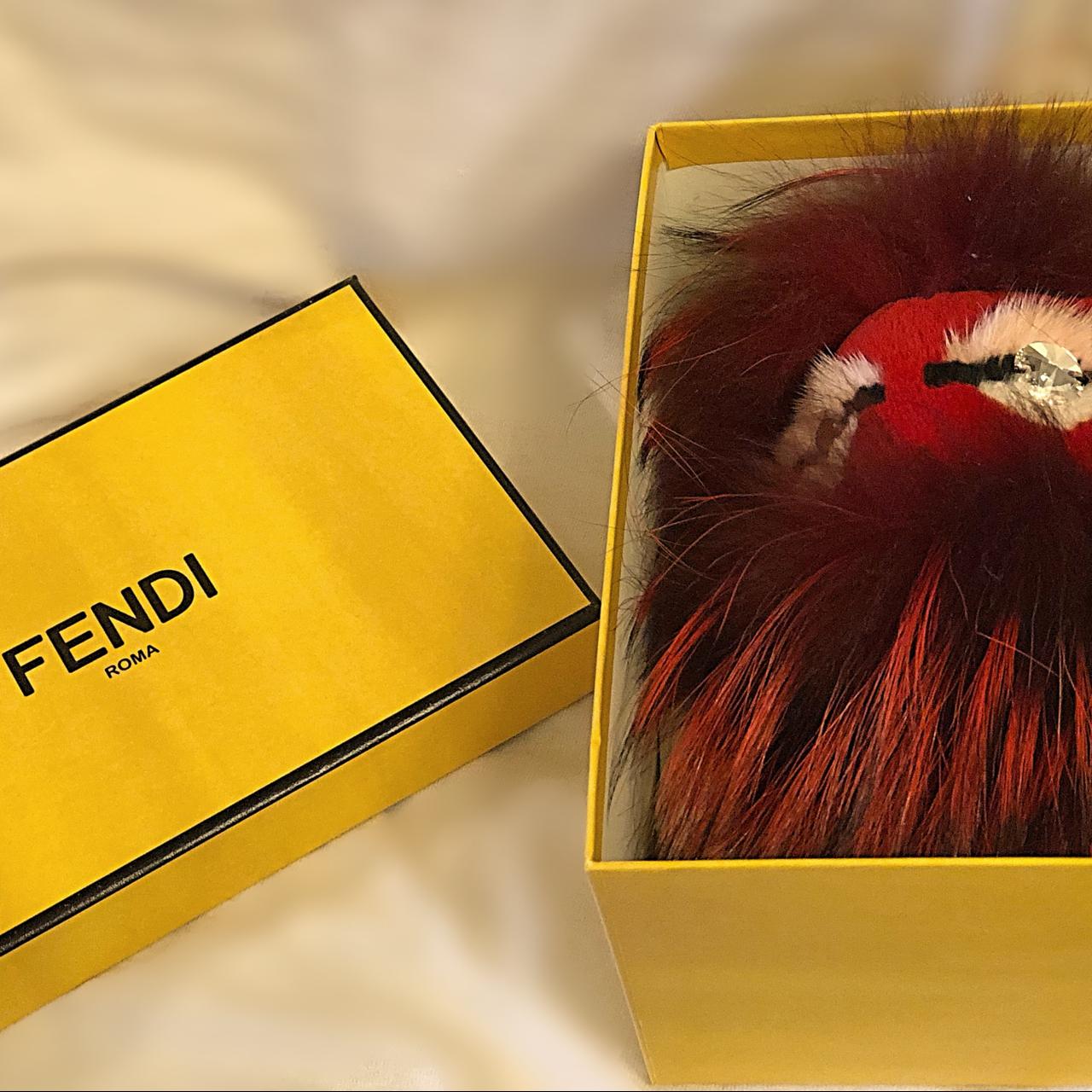 FENDI Red Classic Logo cosmetic bag - perfect for - Depop