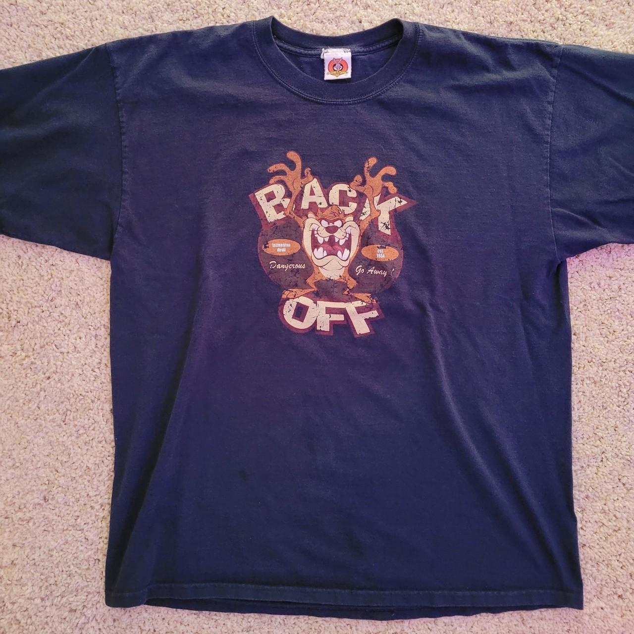 Looney Toons Taz back off tee, size tag removed. See... - Depop
