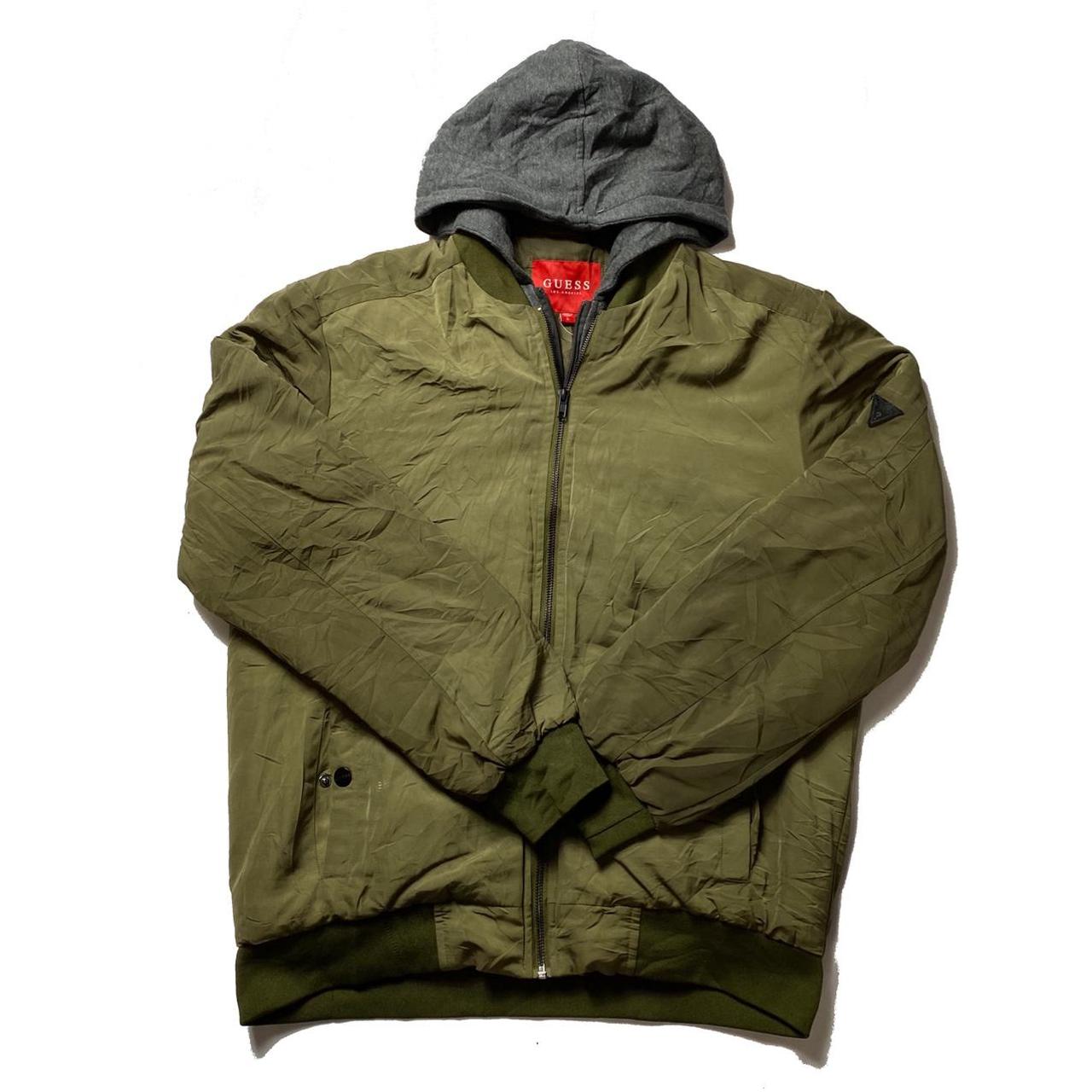 Guess hooded bomber on sale jacket