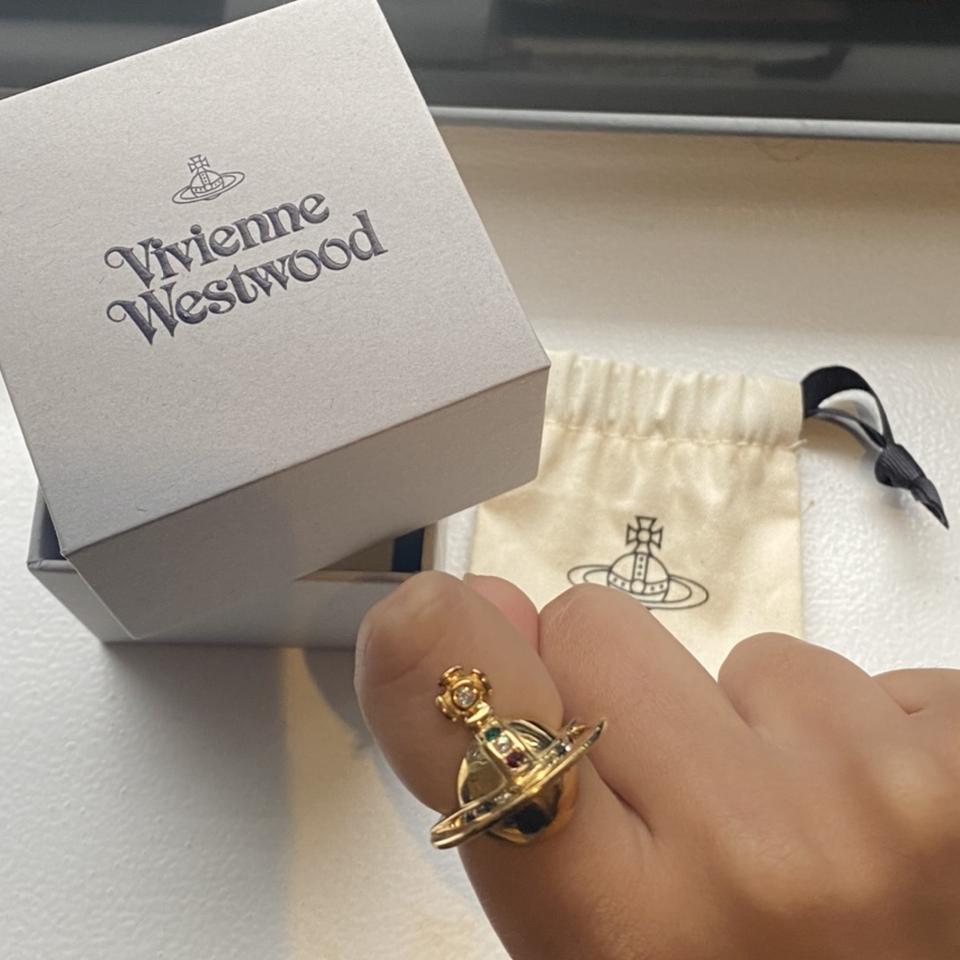 Brand new genuine Vivienne Westwood gold orb ring  - Depop