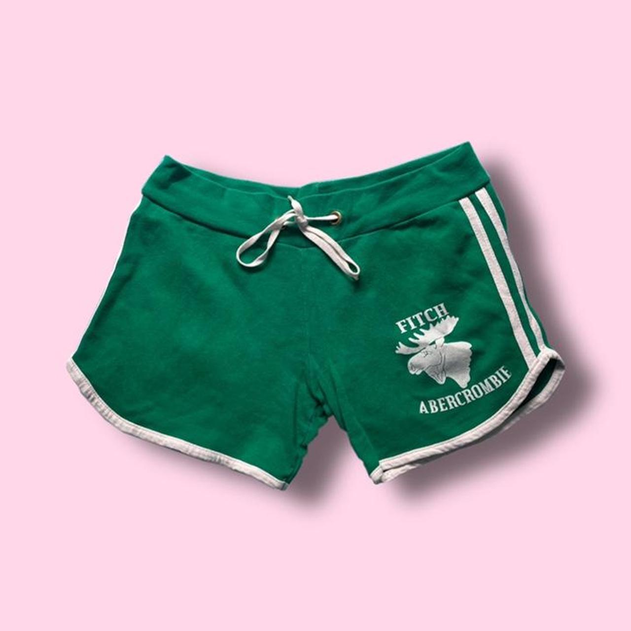 Abercrombie And Fitch Women S Green Shorts Depop