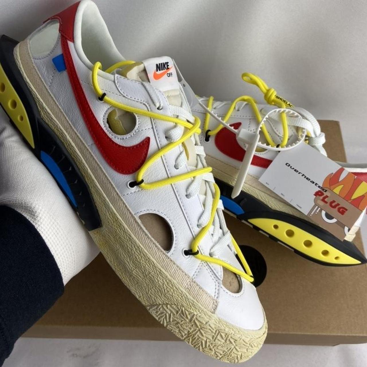 Off-White x Nike Blazer Low White University Red, 🔥...