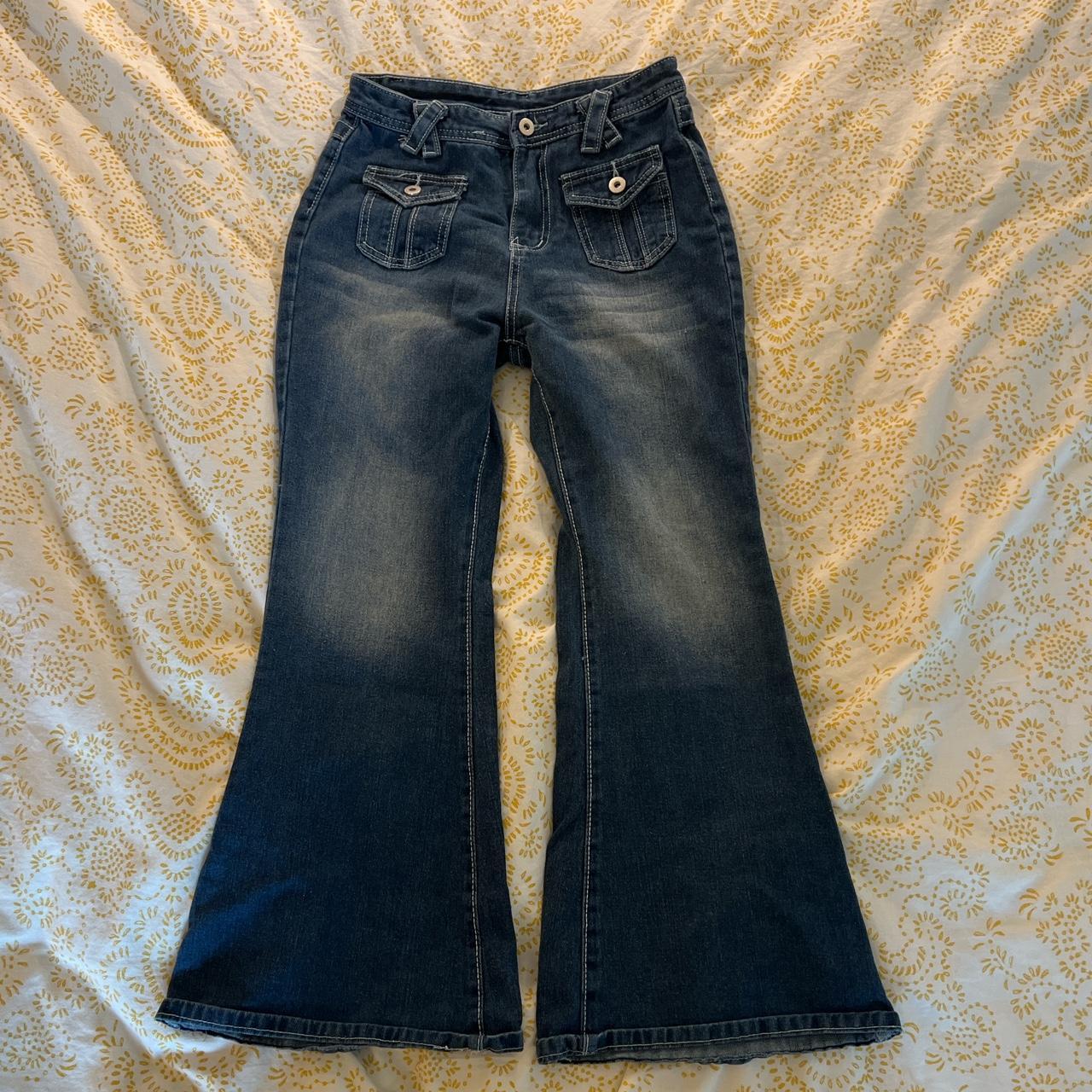 👖 y2k flare jeans 👖 size: S 👖 never worn! 👖 original... - Depop