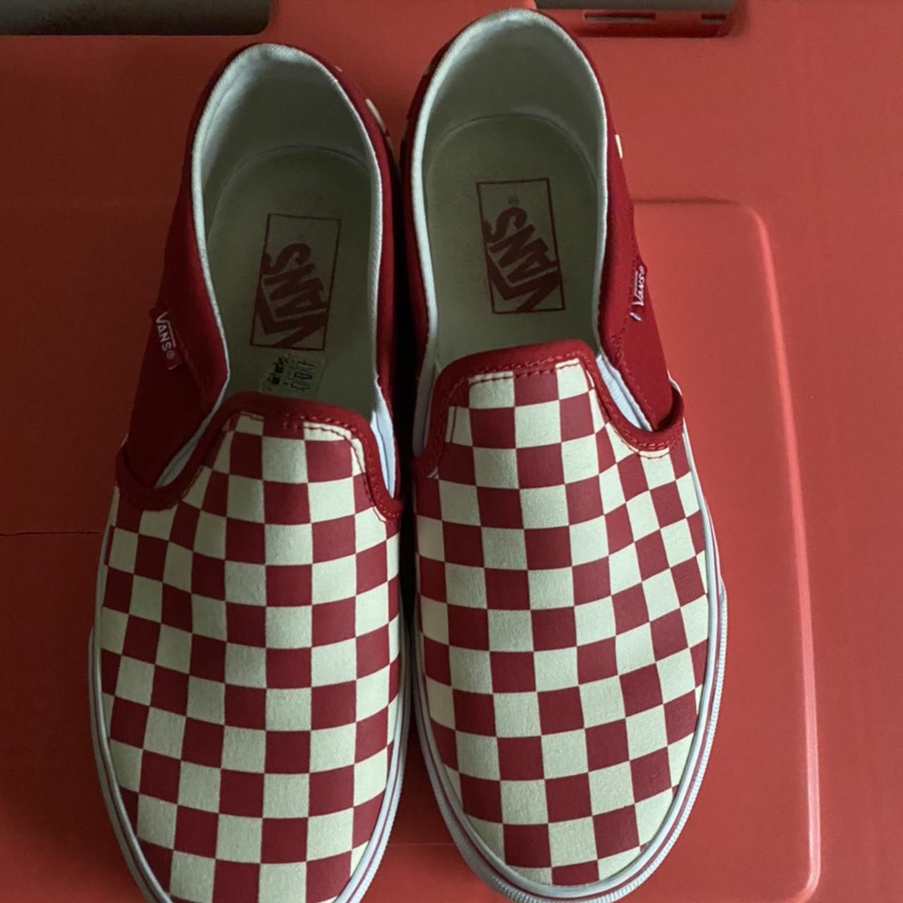 vans tango red checkered