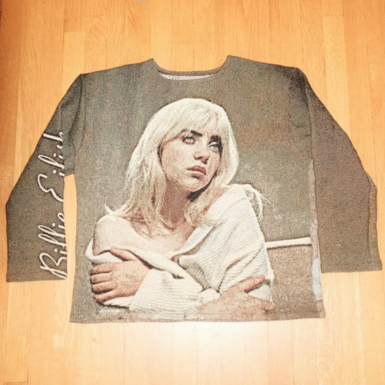 Billie Eilish Happier Than Ever Custom Tapestry... - Depop