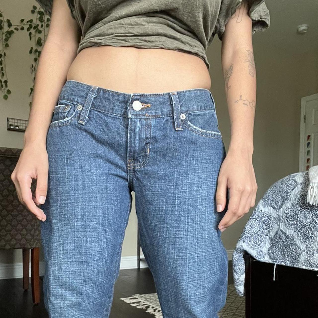 vintage low rise flare jeans by Abercrombie and... - Depop