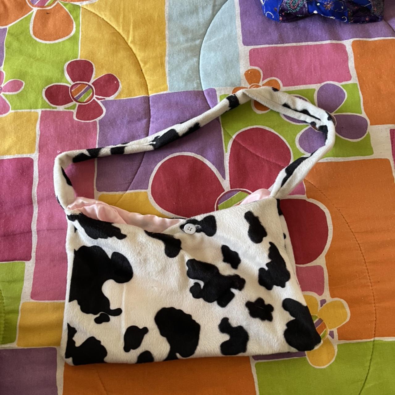 Pink cow best sale print purse