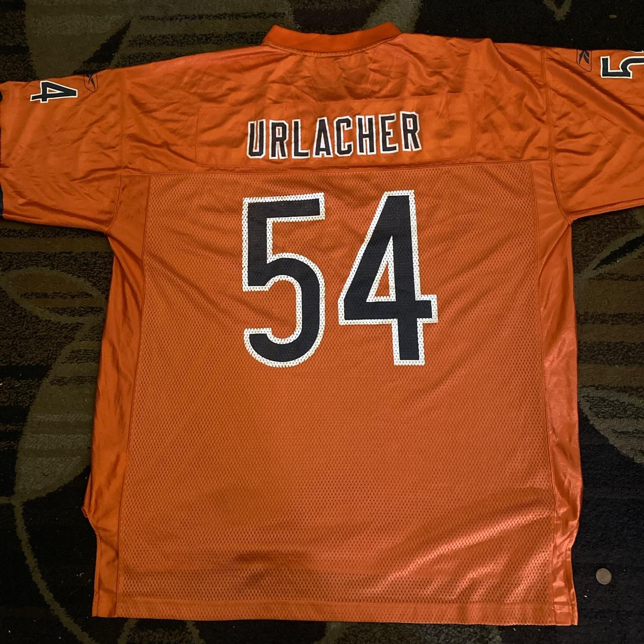 Reebok, Shirts, Orange Reebok Brian Urlacher Jersey 54