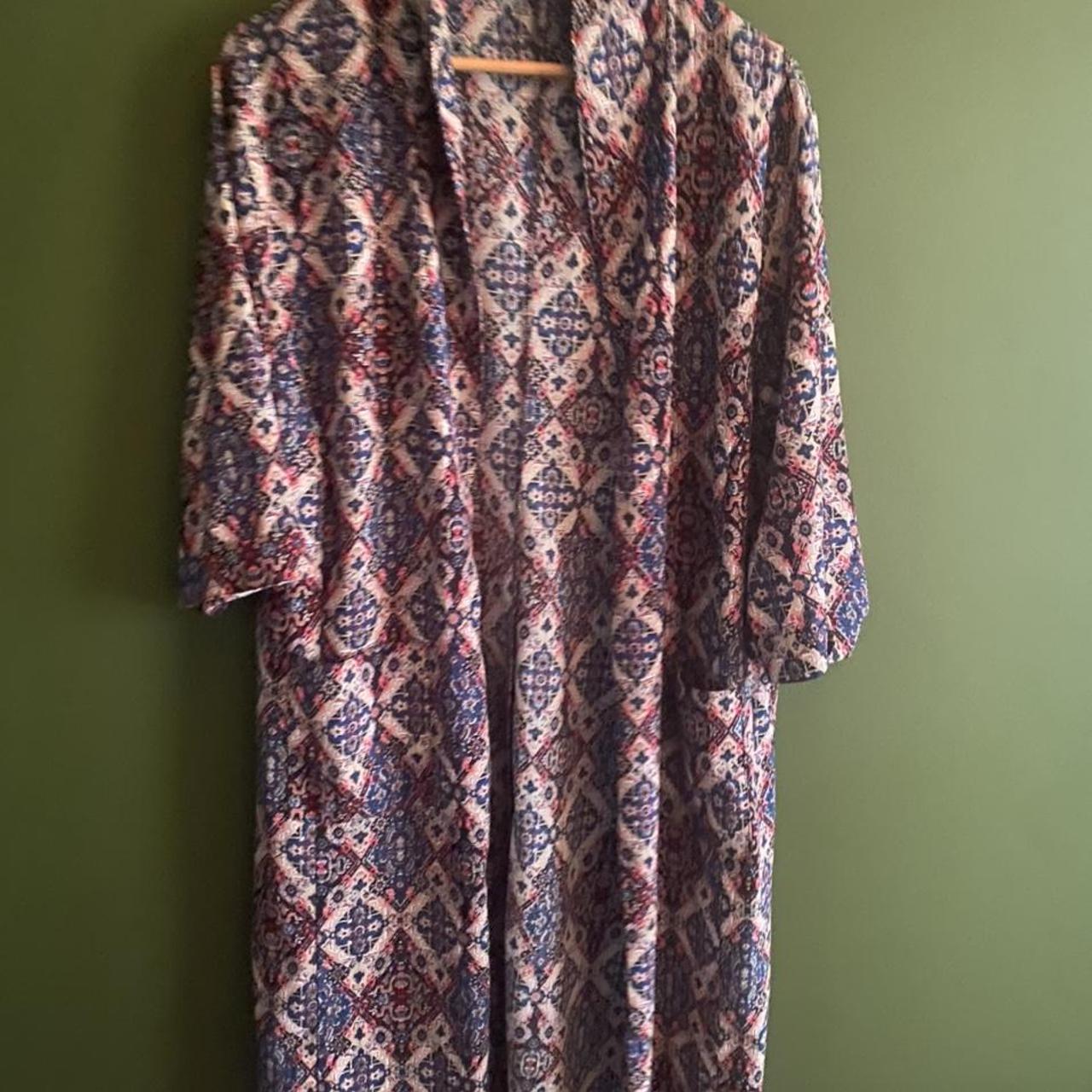 Urban Outfitters Women's Purple and Pink Coat Depop